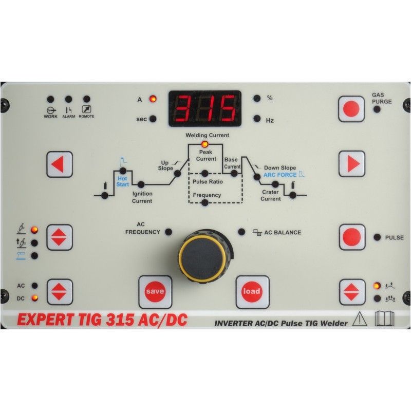IDEAL EXPERT TIG 315 AC/DC PULSE + Chłodnica + Zestaw TIG + Wózek - obrazek 3
