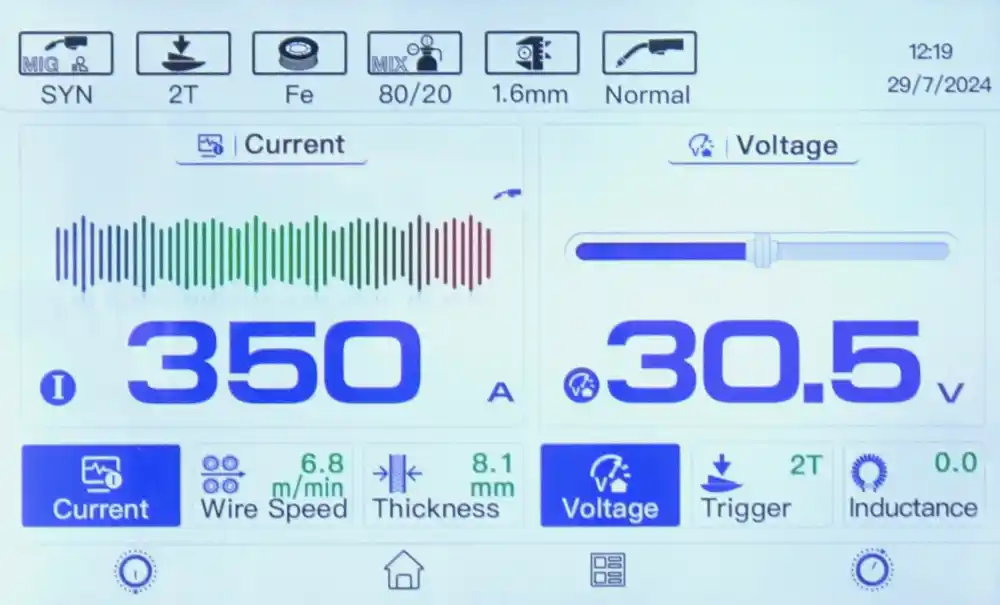 IDEAL EXPERT MIG 380W PULSE Pro7 LCD - obrazek 4